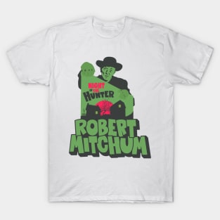 The Night of the Hunter: Captivating Robert Mitchum's Iconic Performance T-Shirt